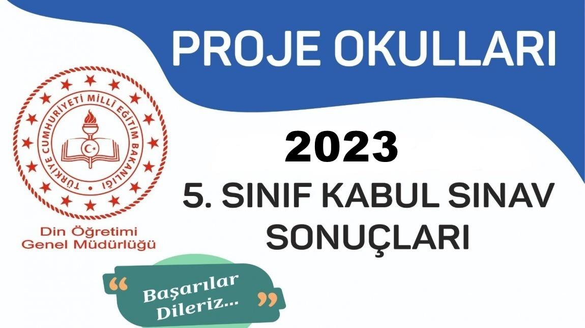 2023 5. SINIF KAYIT KABUL SINAVI SONUÇLARI AÇIKLANDI